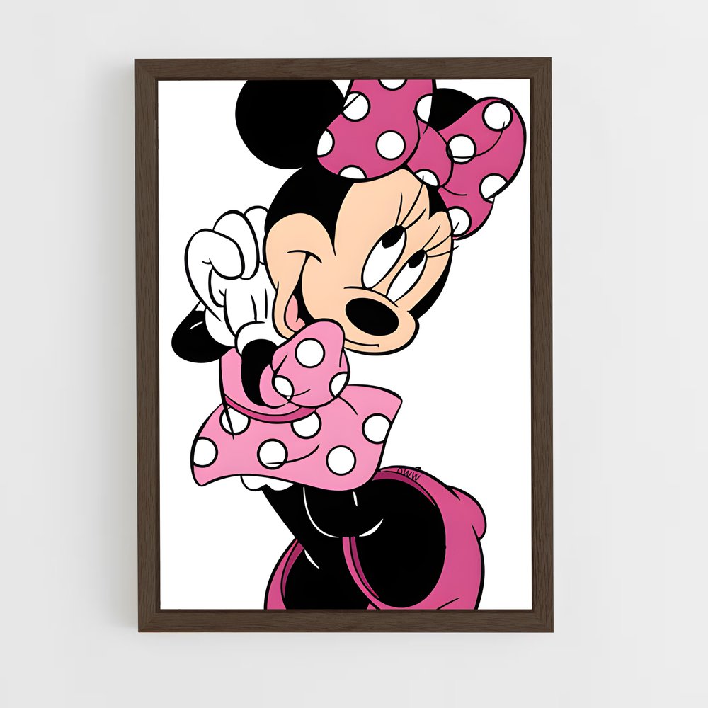 ap-minnie mouse-1 cadre Bois foncé