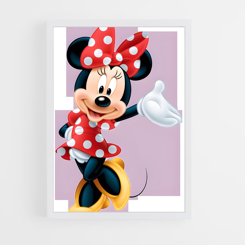 ap-minnie mouse-10 cadre Blanc
