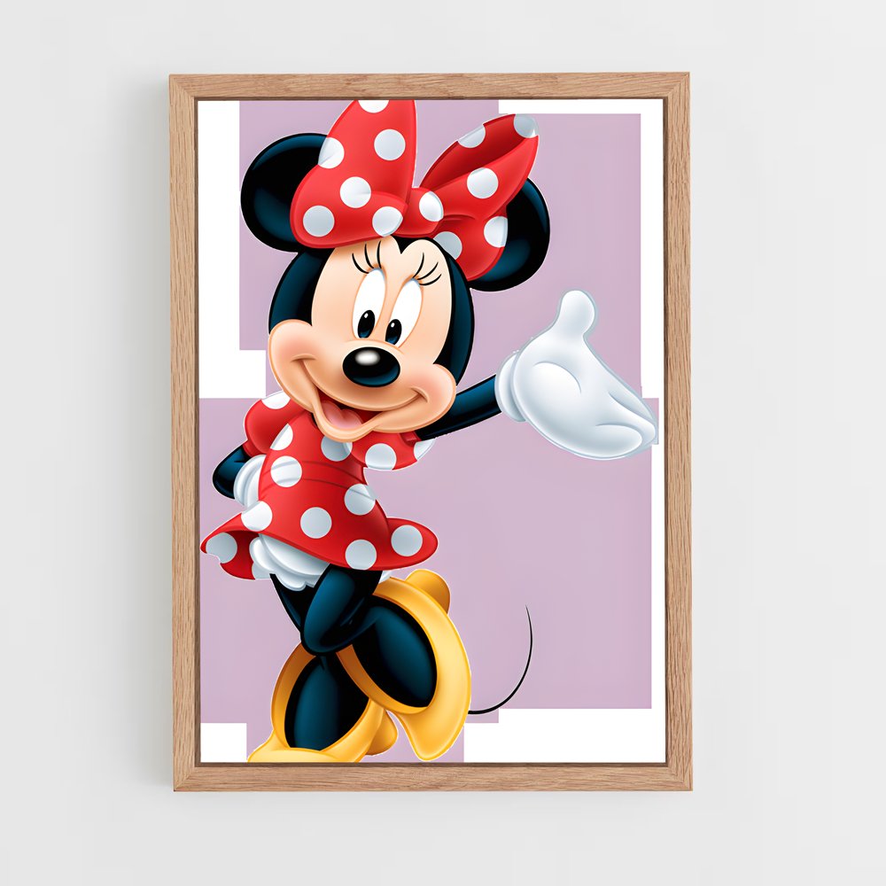 ap-minnie mouse-10 cadre Bois clair