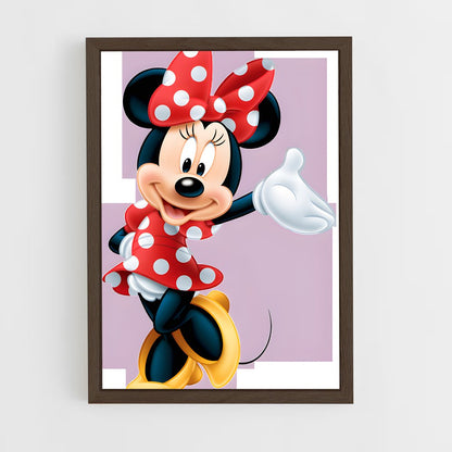 ap-minnie mouse-10 cadre Bois foncé