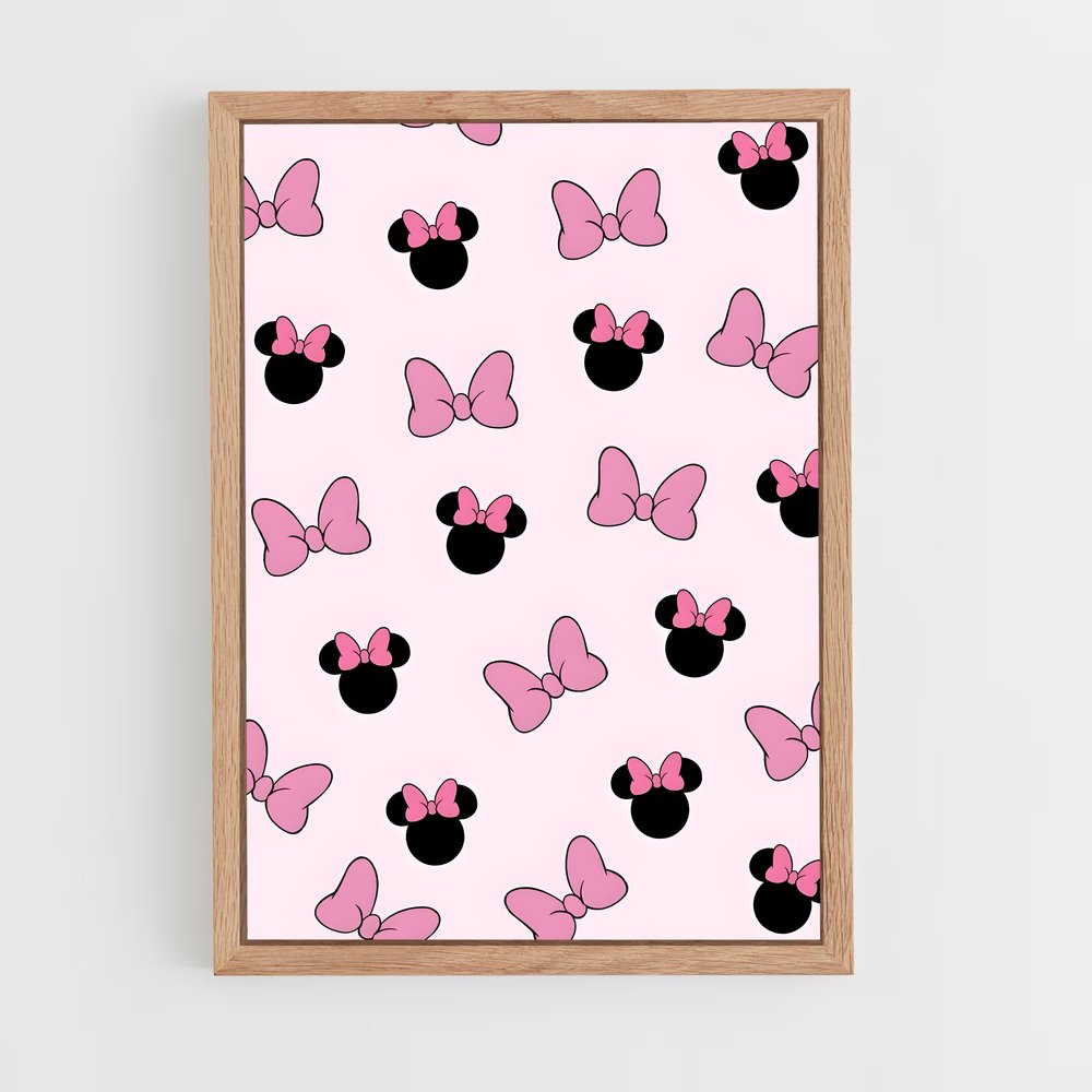 ap-minnie mouse-3 cadre Bois clair