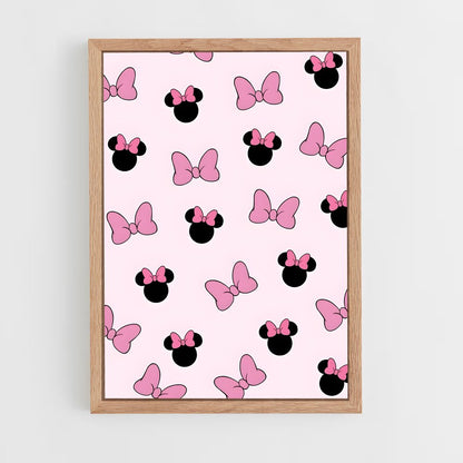 ap-minnie mouse-3 cadre Bois clair
