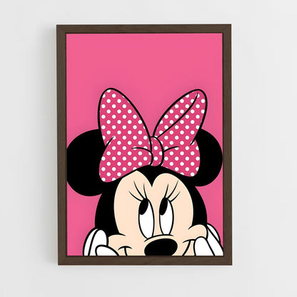 ap-minnie mouse-8 cadre Bois foncé