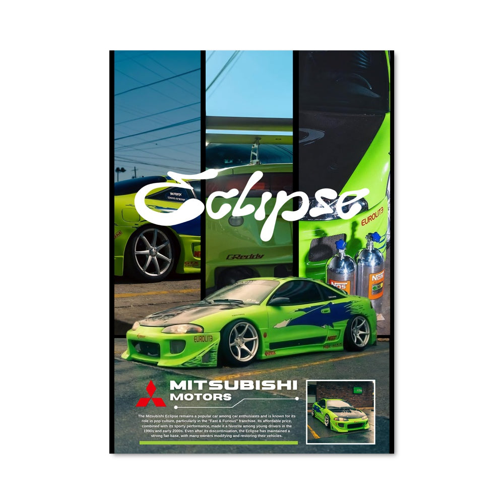 Poster Mitsubishi Vert Énergie