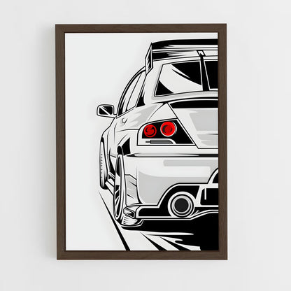 ap-mitsubishi-7 cadre Bois foncé