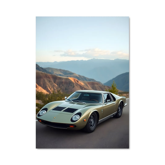 Poster Miura vert et noir