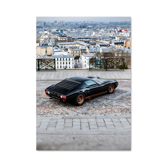Poster Noir sur Brique