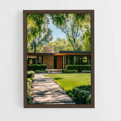 ap-modernist architecture-1 cadre Bois foncé