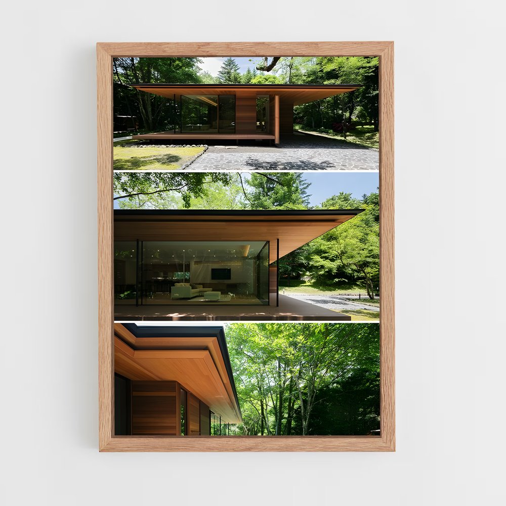 ap-modernist architecture-5 cadre Bois clair