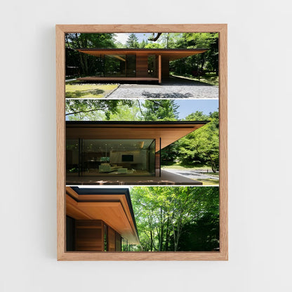 ap-modernist architecture-5 cadre Bois clair