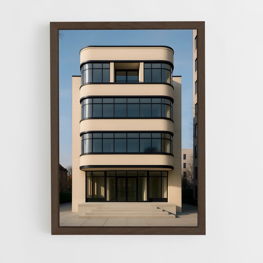 ap-modernist architecture-7 cadre Bois foncé
