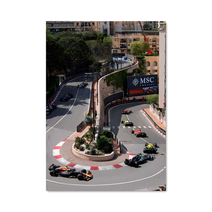 Poster Monaco à Plein Gaz