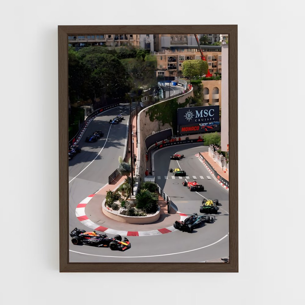 ap-monaco grand prix-1 cadre Bois foncé