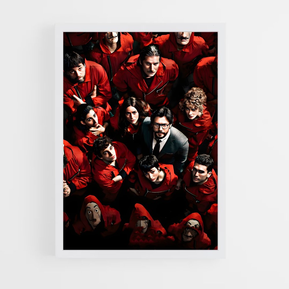 ap-money heist la casa de papel-6 cadre Blanc