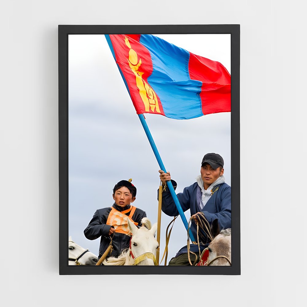 ap-mongolia flag-1 cadre Noir