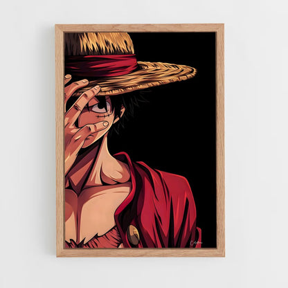 ap-monkey d luffy-8 cadre Bois clair