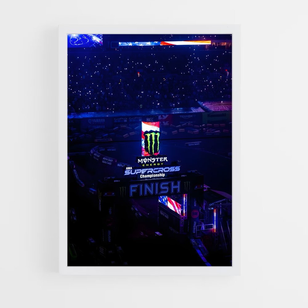 ap-monster energy supercross-3 cadre Blanc