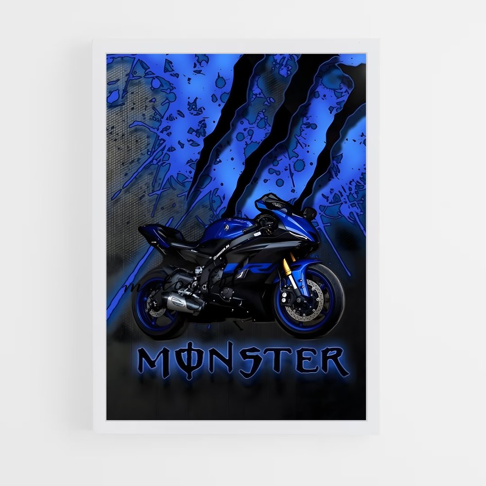 ap-monster energy yamaha-1 cadre Blanc