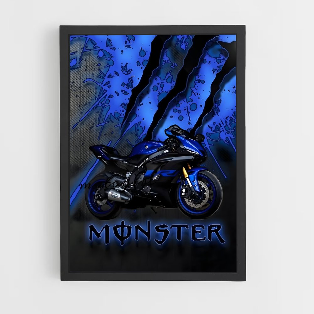 ap-monster energy yamaha-1 cadre Noir