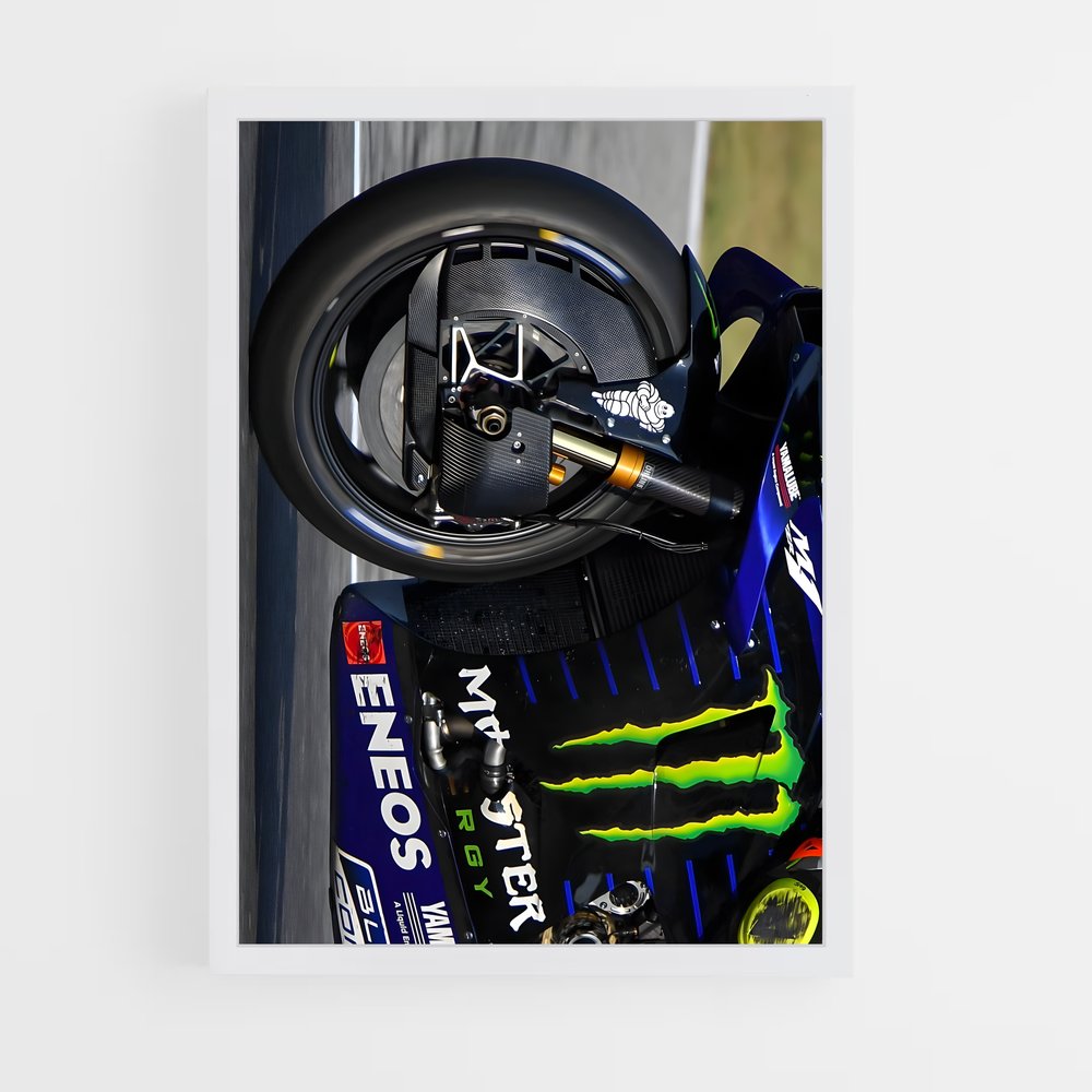 ap-monster energy yamaha-4 cadre Blanc