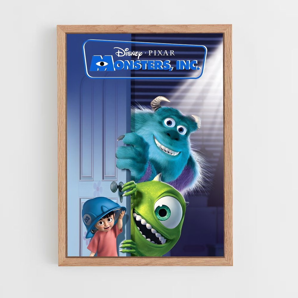ap-monsters inc-1 cadre Bois clair