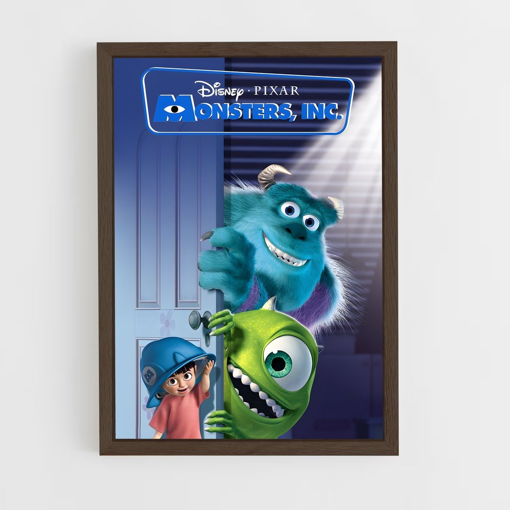 ap-monsters inc-1 cadre Bois foncé
