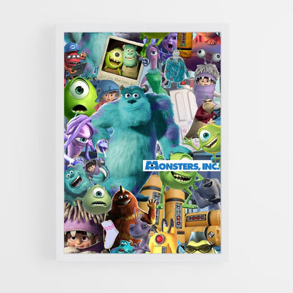 ap-monsters inc-10 cadre Blanc