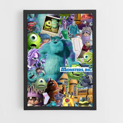 ap-monsters inc-10 cadre Noir