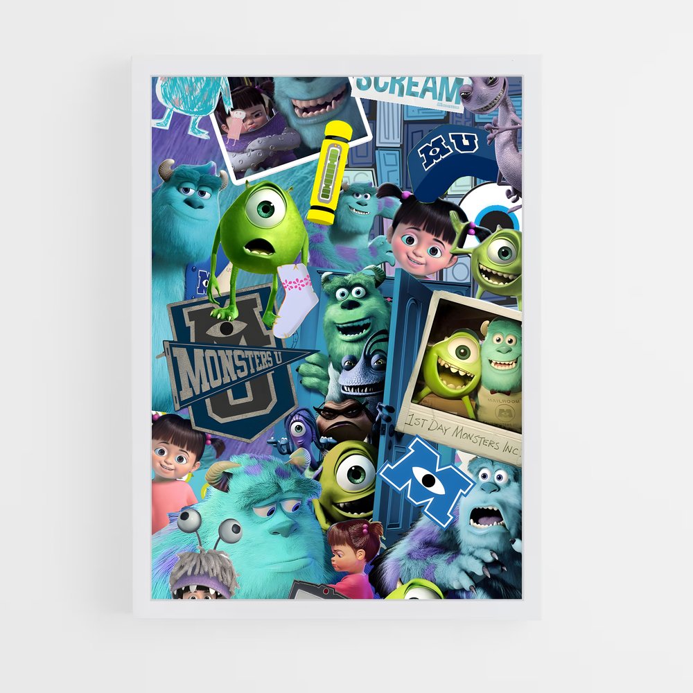 ap-monsters inc-2 cadre Blanc