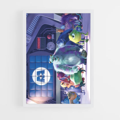 ap-monsters inc-7 cadre Blanc