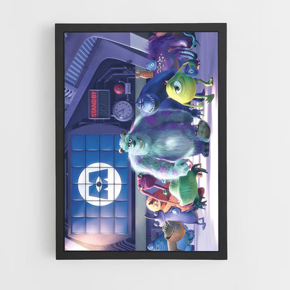 ap-monsters inc-7 cadre Noir