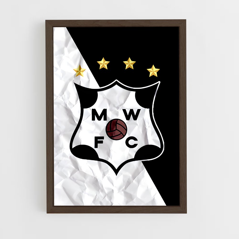 ap-montevideo wanderers fc-2 cadre Bois foncé