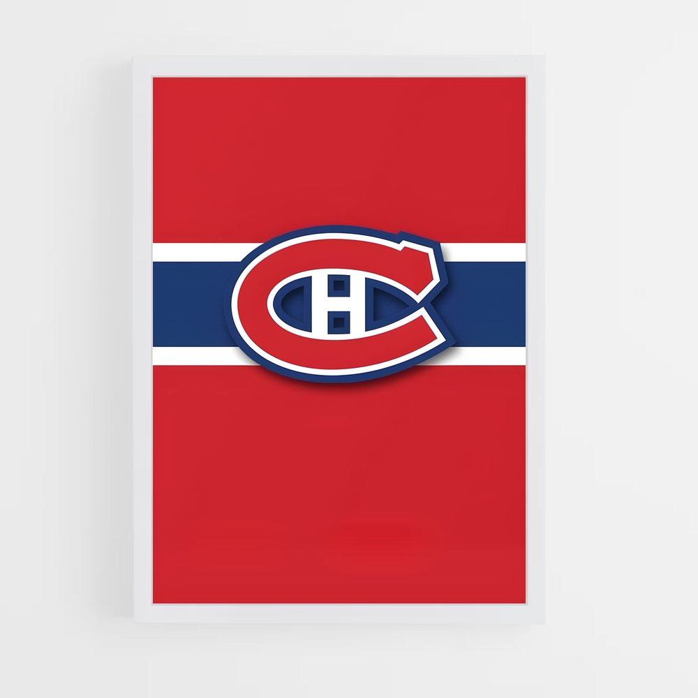 ap-montreal canadiens-5 cadre Blanc
