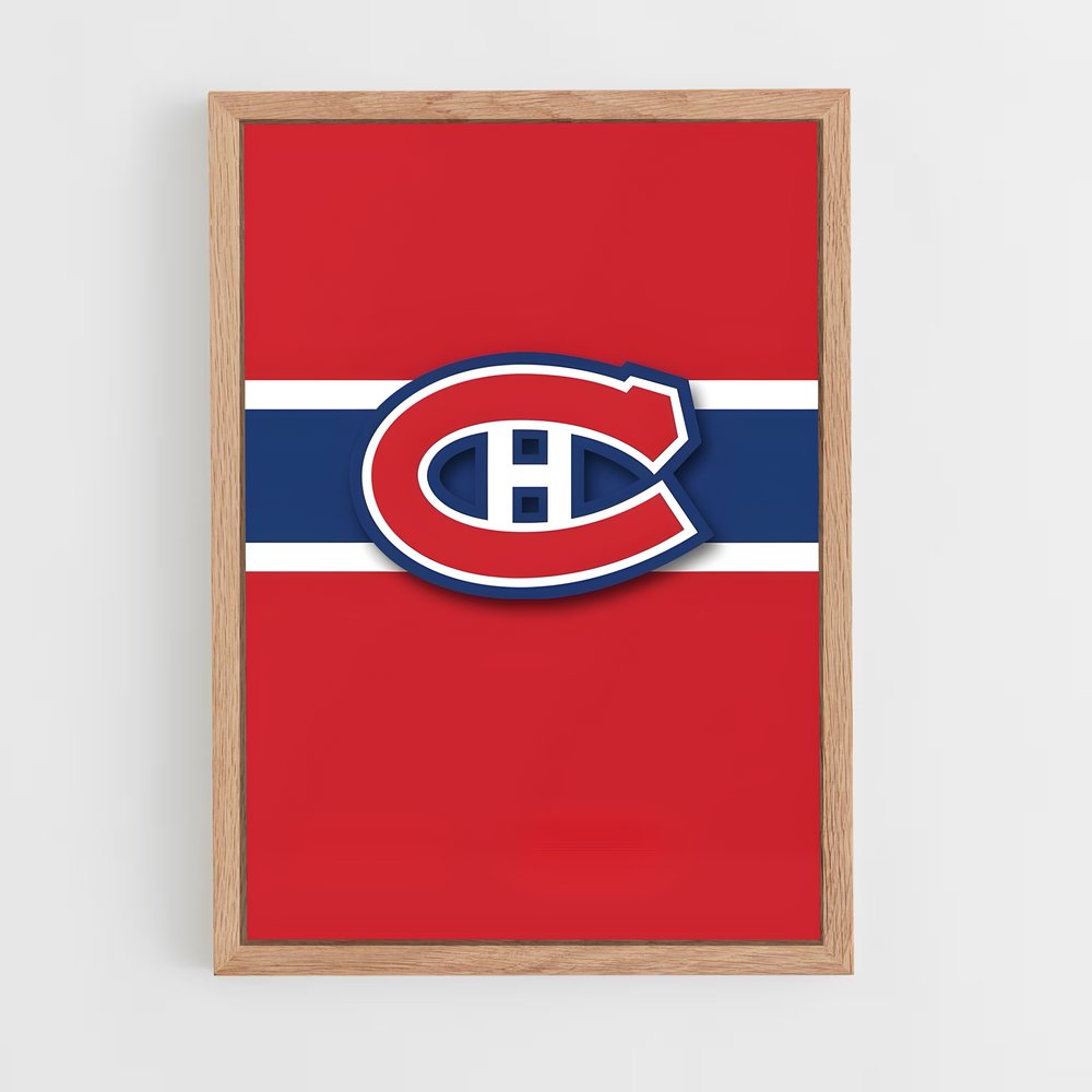 ap-montreal canadiens-5 cadre Bois clair
