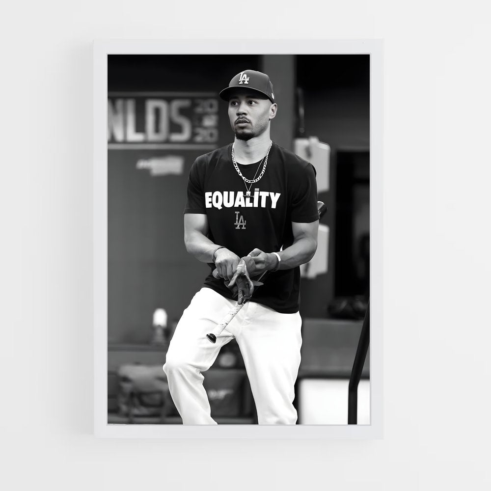 ap-mookie betts-10 cadre Blanc