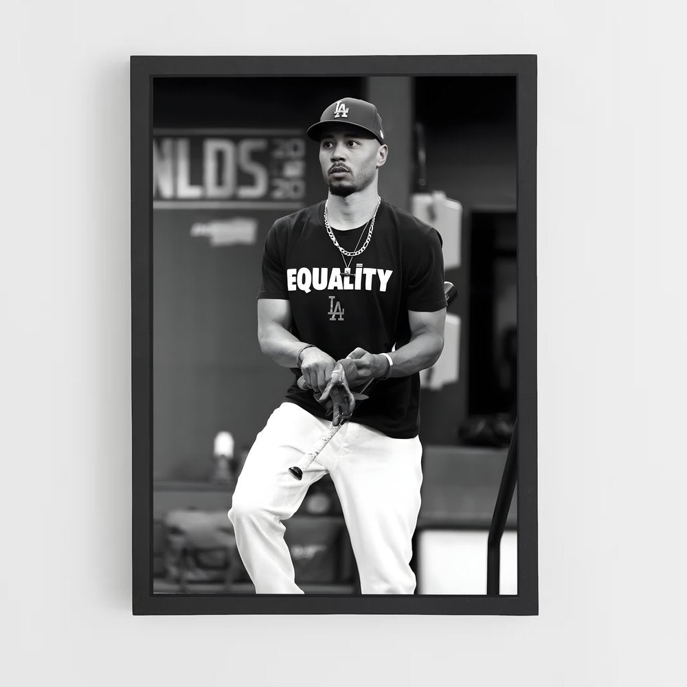 ap-mookie betts-10 cadre Noir