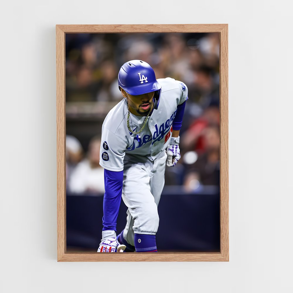 ap-mookie betts-5 cadre Bois clair