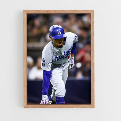 ap-mookie betts-5 cadre Bois clair