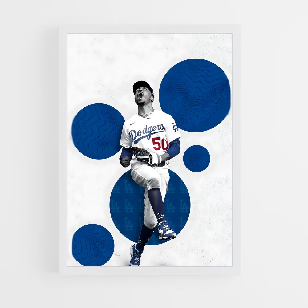 ap-mookie betts-6 cadre Blanc