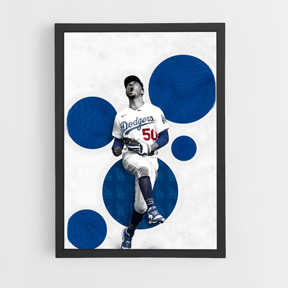 ap-mookie betts-6 cadre Noir