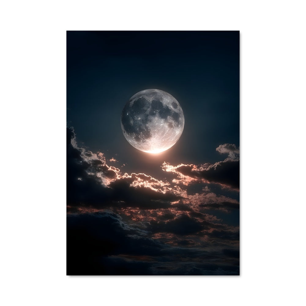 Poster Lune Éclatante