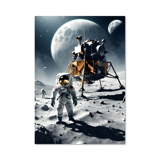 Poster Premiers Pas Lunaire