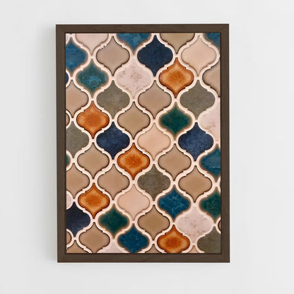 ap-moorish patterns-3 cadre Bois foncé