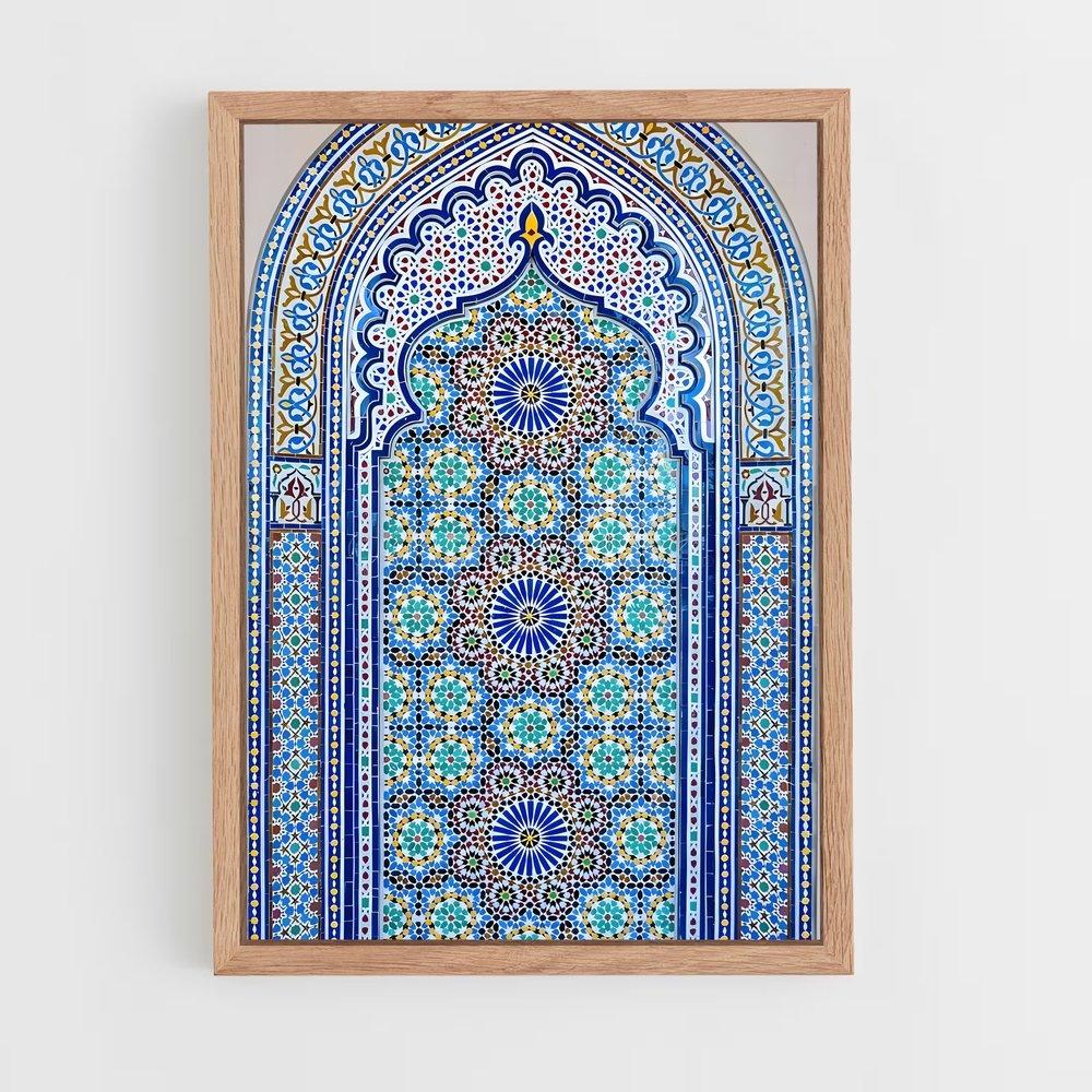 ap-moorish patterns-7 cadre Bois clair