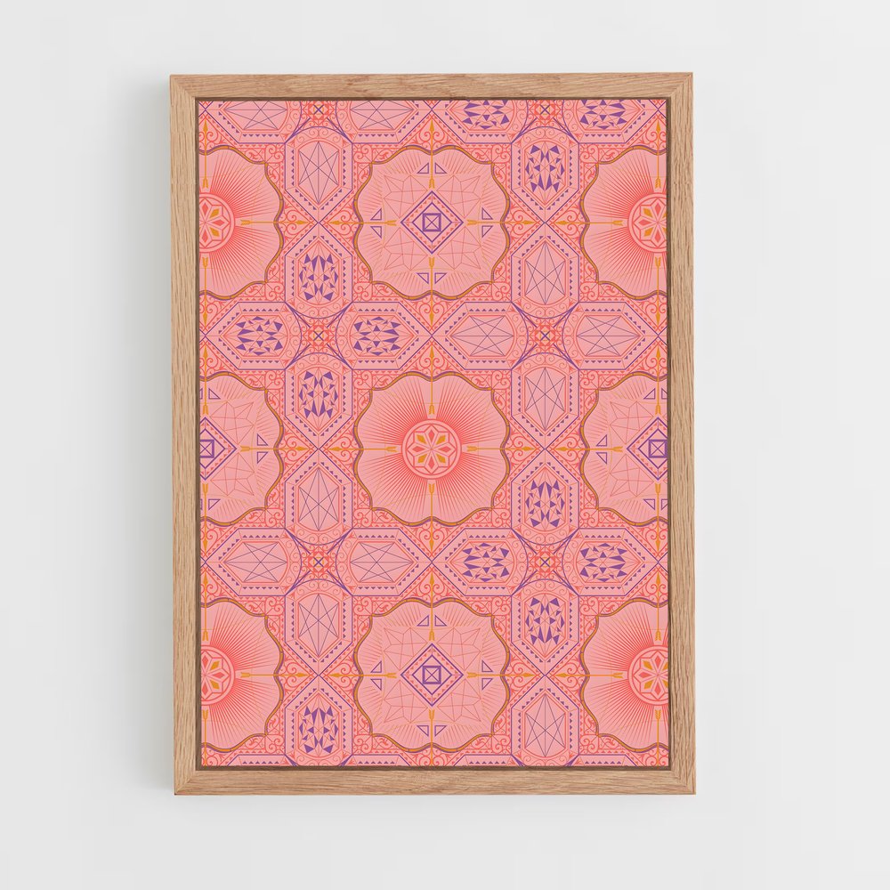ap-moorish patterns-8 cadre Bois clair