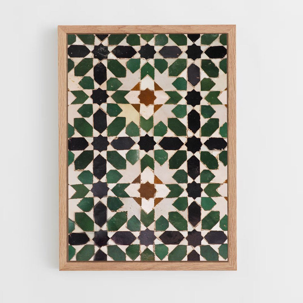 ap-moorish patterns-9 cadre Bois clair