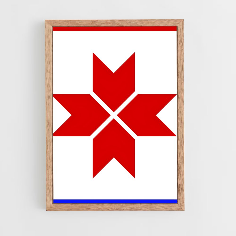 ap-mordovia flag-1 cadre Bois clair