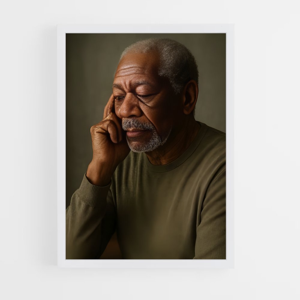ap-morgan freeman-11 cadre Blanc