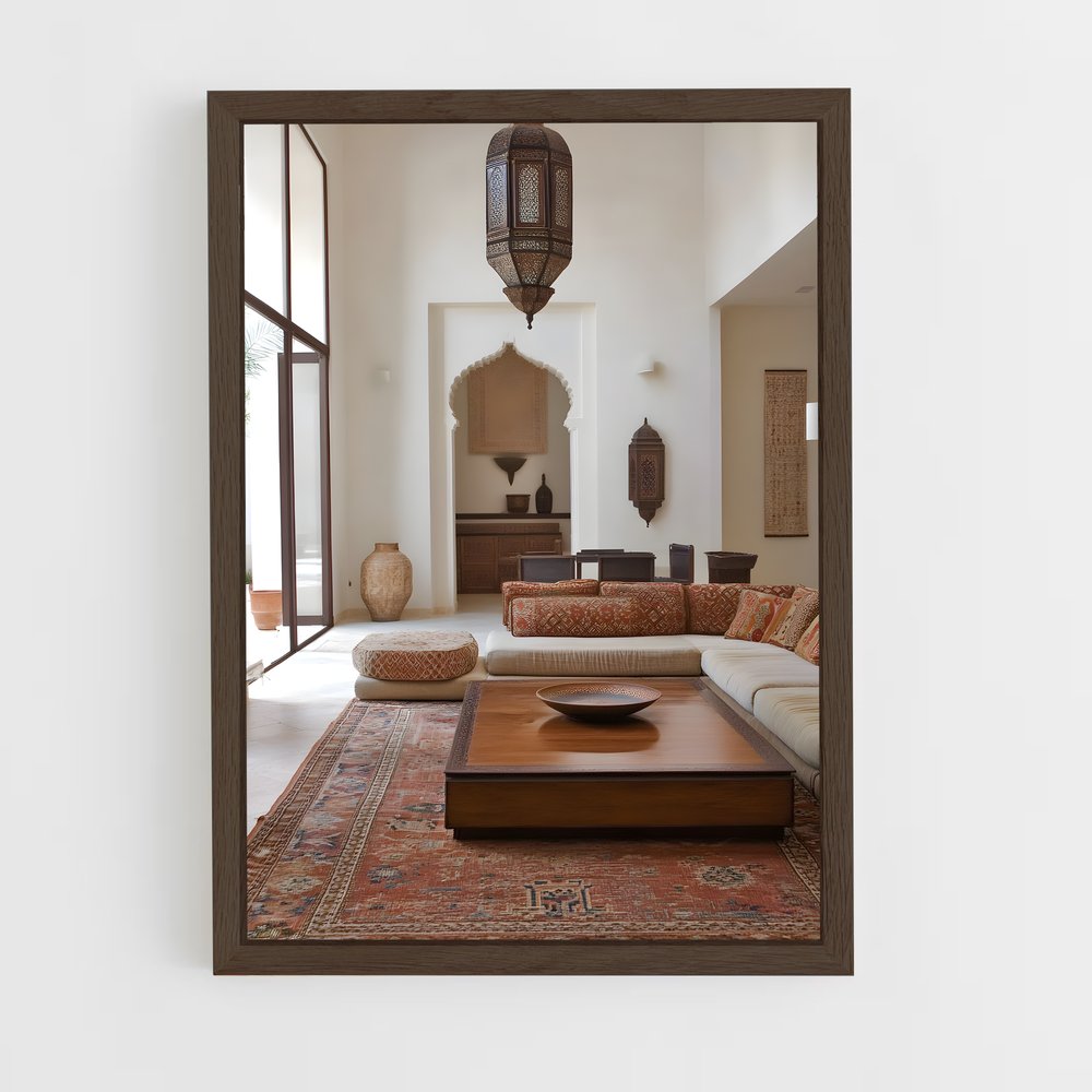 ap-moroccan-11 cadre Bois foncé
