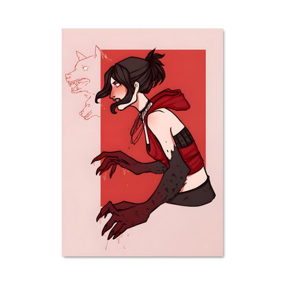 Poster Morrigan en Rouge
